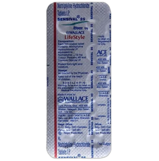 sensival 25mg tablet 10's